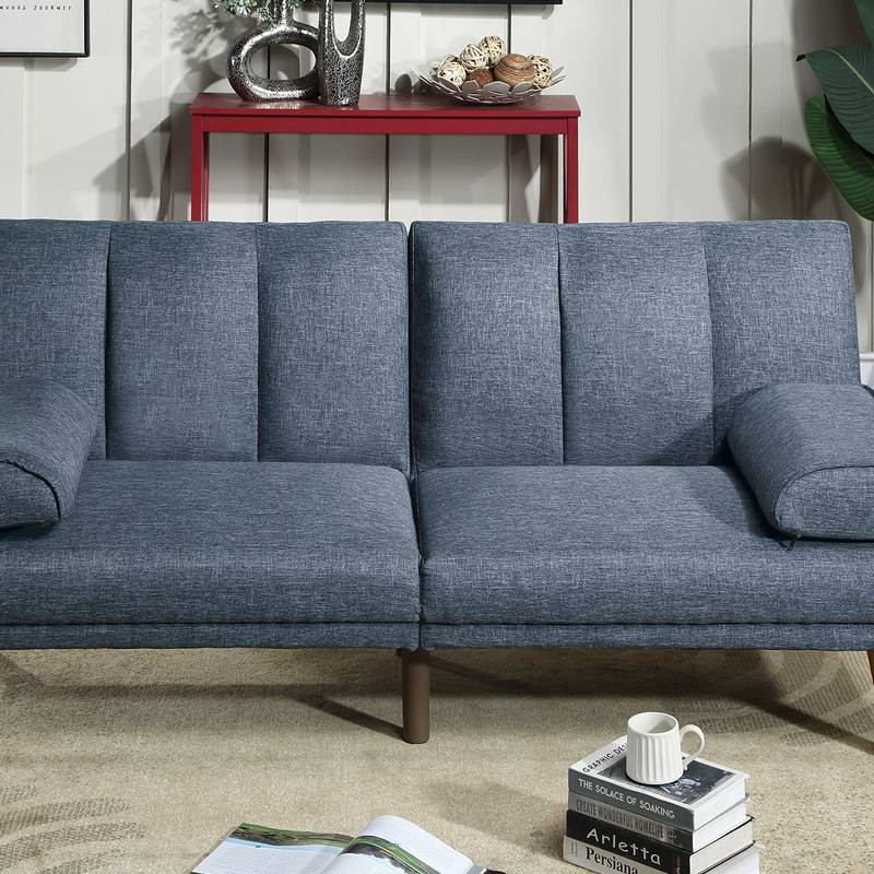 F8517 ADJUSTABLE SOFA/ NAVY POLYFIBER