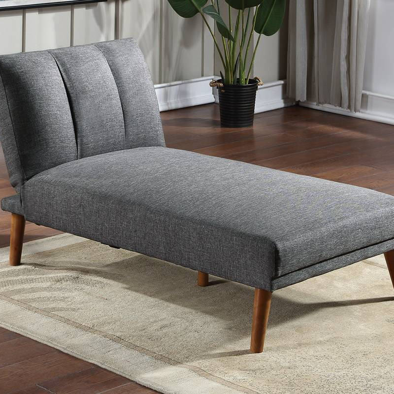 F8516 ADJUSTABLE CHAISE/ BLUE GREY POLYFIBER