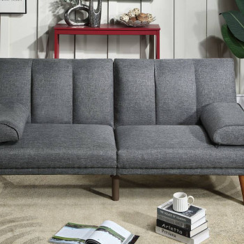 F8515 ADJUSTABLE SOFA/ BLUE GREY POLYFIBER