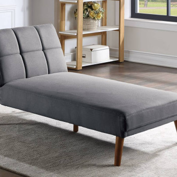 F8522 ADJUSTABLE CHAISE/ BLUE GREY POLYFIBER