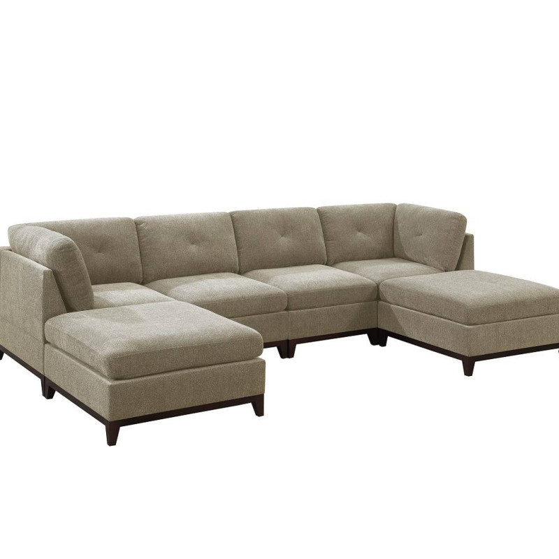 874 6-PCS MODULAR SECTIONAL & SOFA SET