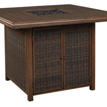 P750-665 Paradise Trail Bar Table with Fire Pit