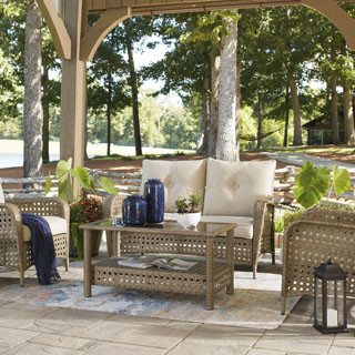 P345-035 SETS Loveseat w/Table + 2 Lounge Chair