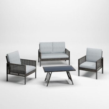 P338-080 Love/Chairs/Table Set