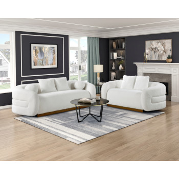 8568WH*2 2PC SETS Sofa + Love Seat