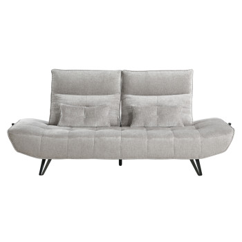 9556LGY-3PW Sofa with Power Adjustable Seat Depth and Manual Adjustable Headrests