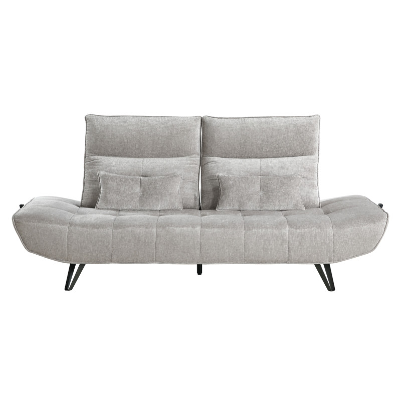 9556LGY-3PW Sofa with Power Adjustable Seat Depth and Manual Adjustable Headrests