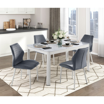 5918-59*5DG 5PC  SETS Dining Table + 4 Side Chairs