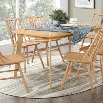 5927-59*7 7PC SETS Dining Table + 6 Side Chairs