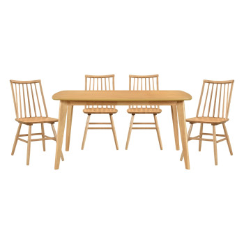 5927-59*5 5PC SETS Dining Table + 4 Side Chairs