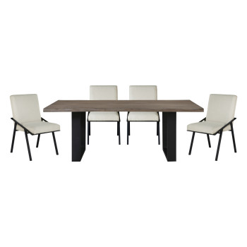 5939-82*5 5PC SETS Dining Table + 4 Side Chairs