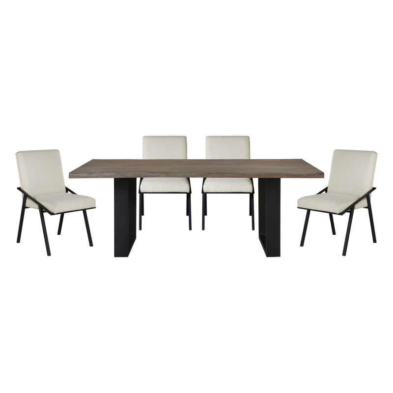 5939-82*5 5PC SETS Dining Table + 4 Side Chairs