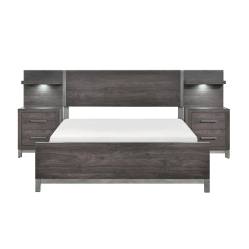 1577DG-1*WB 5pc Set Queen Wall Bed (QB+2NS+2NS-P)