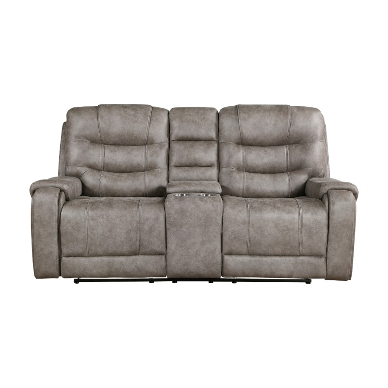 9634GBR-2 Double Reclining Love Seat with Center Console