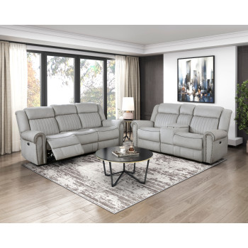 9204MT*2PW 2PC SETS Power Double Reclining Sofa + Love Seat