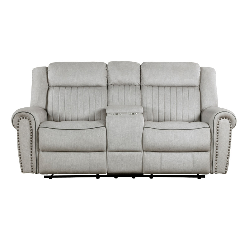 9204MT-2 Double Reclining Love Seat with Center Console