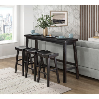 5687BLK-424P 4-Piece Pack Pub Height Set