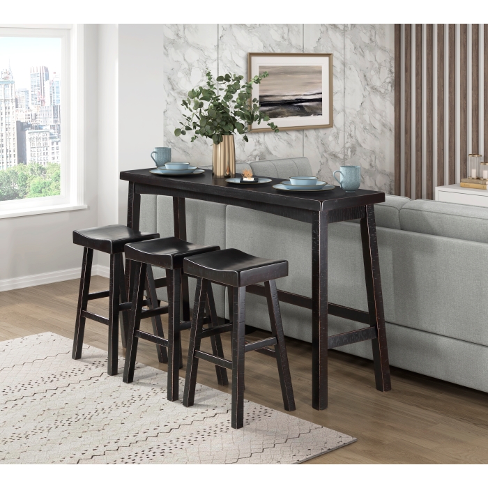 5687BLK-424P 4-Piece Pack Pub Height Set