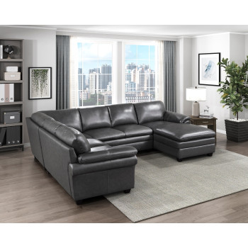 9267GY*42LRC 4-Piece Sectional with Right Chaise