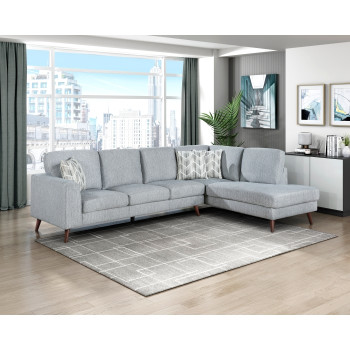 9644BGY*23L5R 2-Piece Sectional with Right Chaise