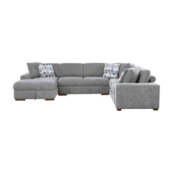 9624GY*42RLC 4-Piece Sectional with Left Chaise