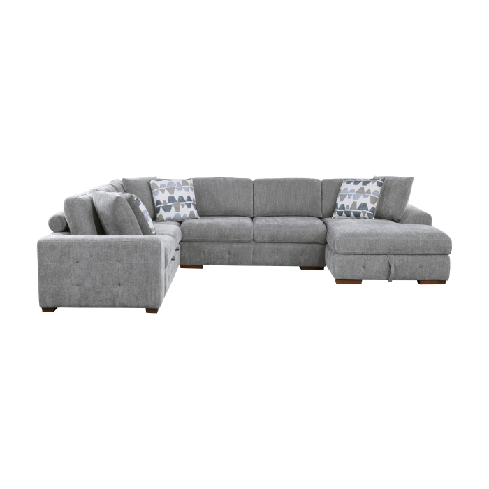 9624GY*42LRC 4-Piece Sectional with Right Chaise