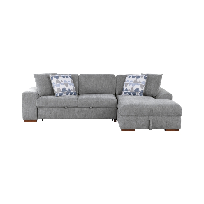 9624GY*22LRC 2-Piece Sectional with Right Chaise