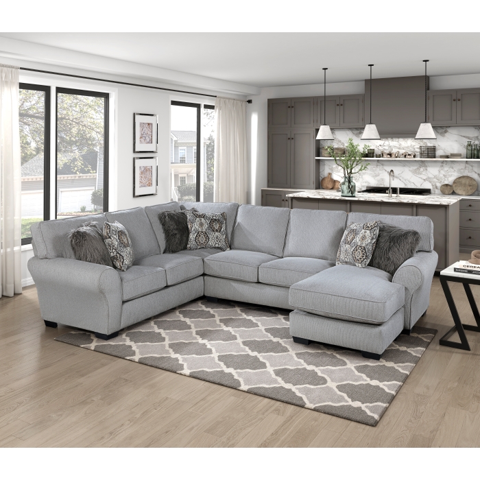 9679GY*SC 2-Piece Reversible Sectional