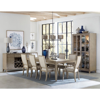 1820-86*9 9PC SETS Dining Table + 2 Arm Chair + 6 Side Chairs