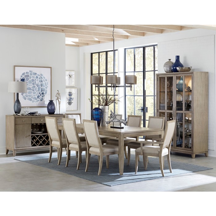 1820-86*9 9PC SETS Dining Table + 2 Arm Chair + 6 Side Chairs