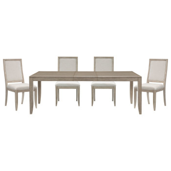 1820-86*5 5PC SETS Dining Table + 4 Side Chairs