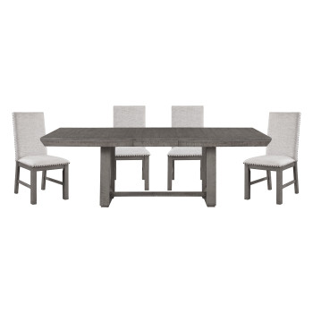 5760-90*5 5PC SETS Dining Table + 4 Side Chairs