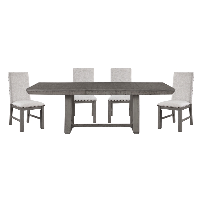 5760-90*5 5PC SETS Dining Table + 4 Side Chairs