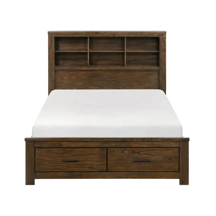 1592F-1* Full Platform Bed with Footboard Storage