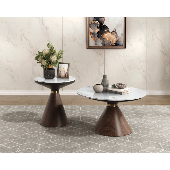 3696-30*2PC 2PC SETS Cocktail Table + End Table