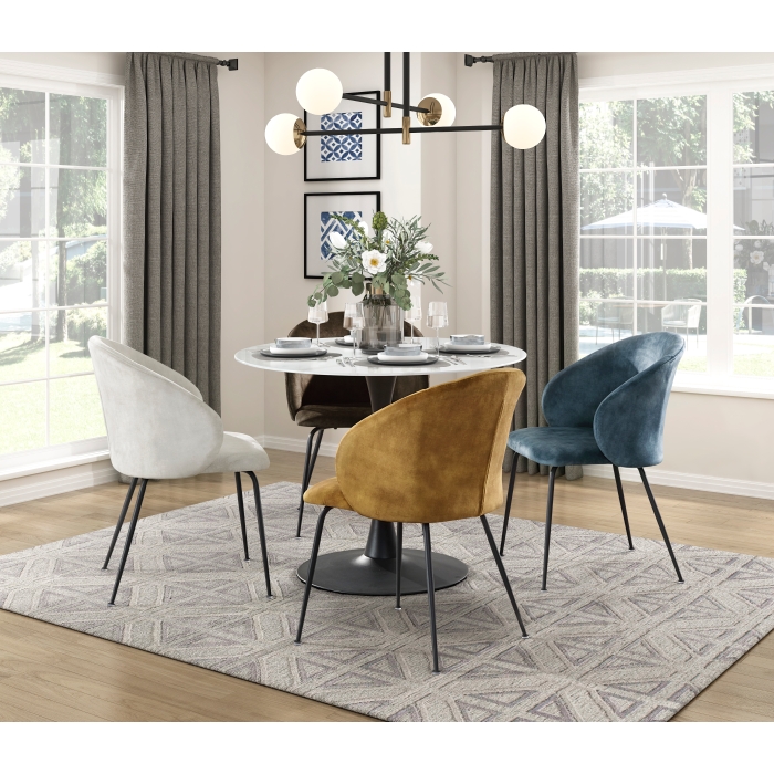 5920-39RD*5PC 5PC SETS Dining Table + 4 Side Chair