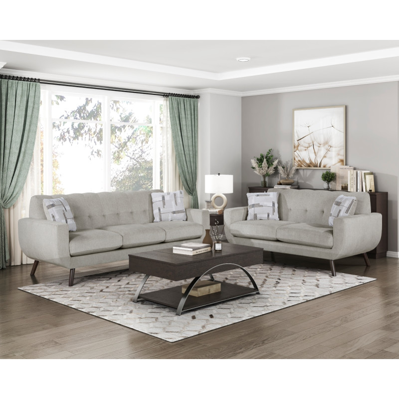 9627TAN*2 2PC SETS Sofa + Love Seat