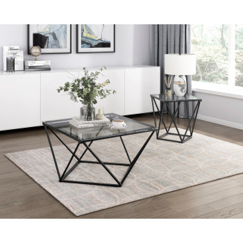 3693-2PK 2PC SETS Cocktail Table + End Table
