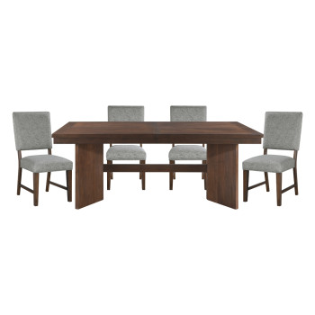 5414-95*5 5PC SETS Dining Table + 4 Chairs