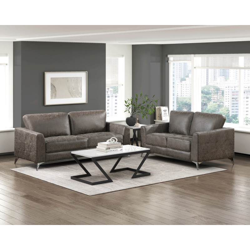 9637BRG*2 2PC SETS Sofa + Love Seat