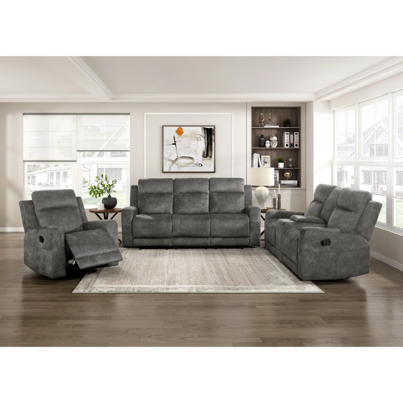 9635DG*3 3pc Set: Sofa, Love, Chair