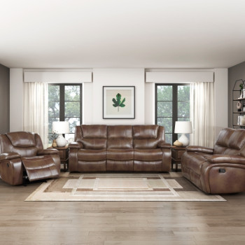 9639BR*3 3pc Set: Sofa, Love Seat, Chair
