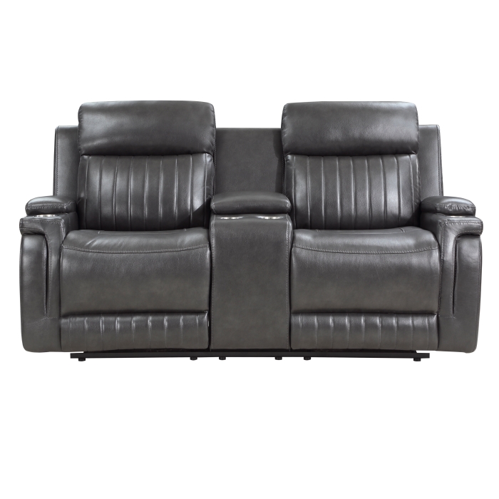 9456DG-2 Double Reclining Love Seat with Center Console