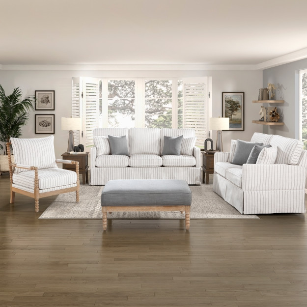 8557*3SS 3PC SETS Sofa + Love Seat + Chair