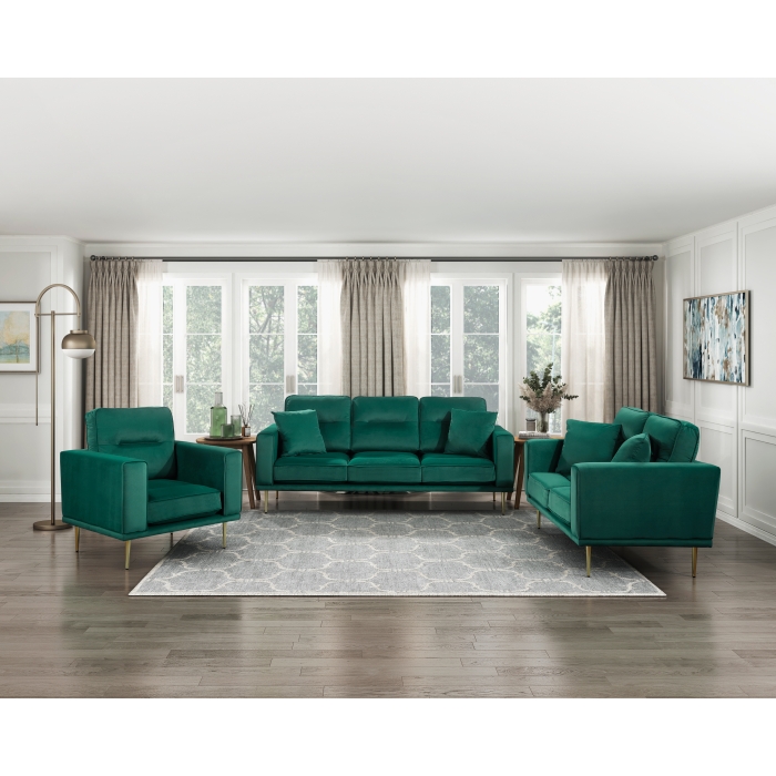 9417GRN*3 3PC SETS Sofa + Love Seat + Chair