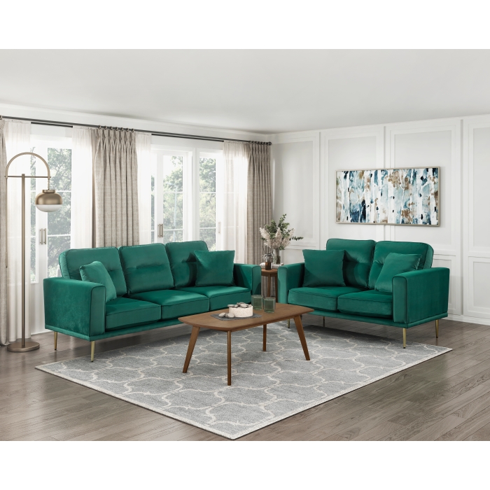 9417GRN*2 2PC SETS Sofa + Love Seat