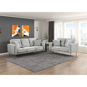 9417GRY*2 2PC SETS Sofa + Love Seat