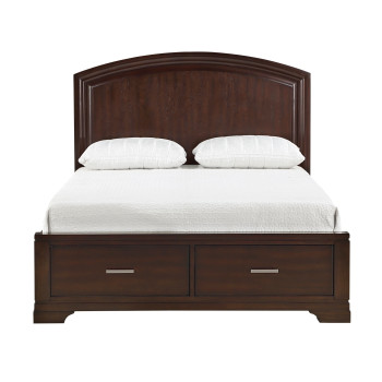 1520CHK-1EK* Eastern King Platform Bed with Footboard Storage