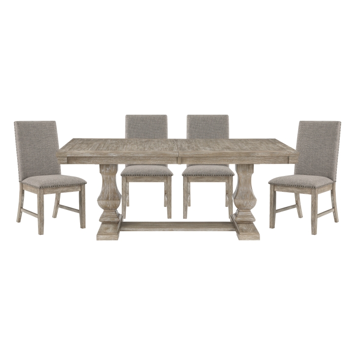 5741NN-94*5 5PC SETS Dining Table + 4 Side Chairs