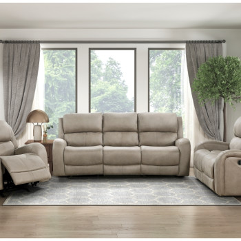 9601BR*3 3PC SETS Double Reclining Sofa + Love Seat + Chair